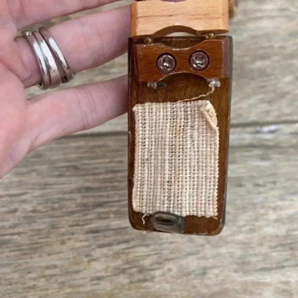 Vintage Womens Wooden Boho Folksy Belt